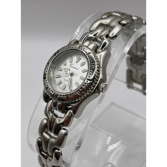 Eurotech Women's Quartz Watch Silver Tone Rotating Bezel- New Battery - Picture 3 of 9